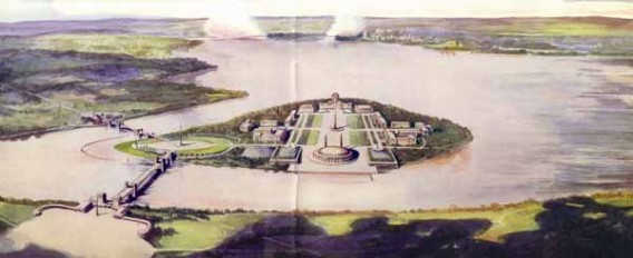 United Nations proposed location on Navy Island, courtesy NF Ontario library