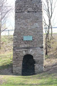 old stone chimney
